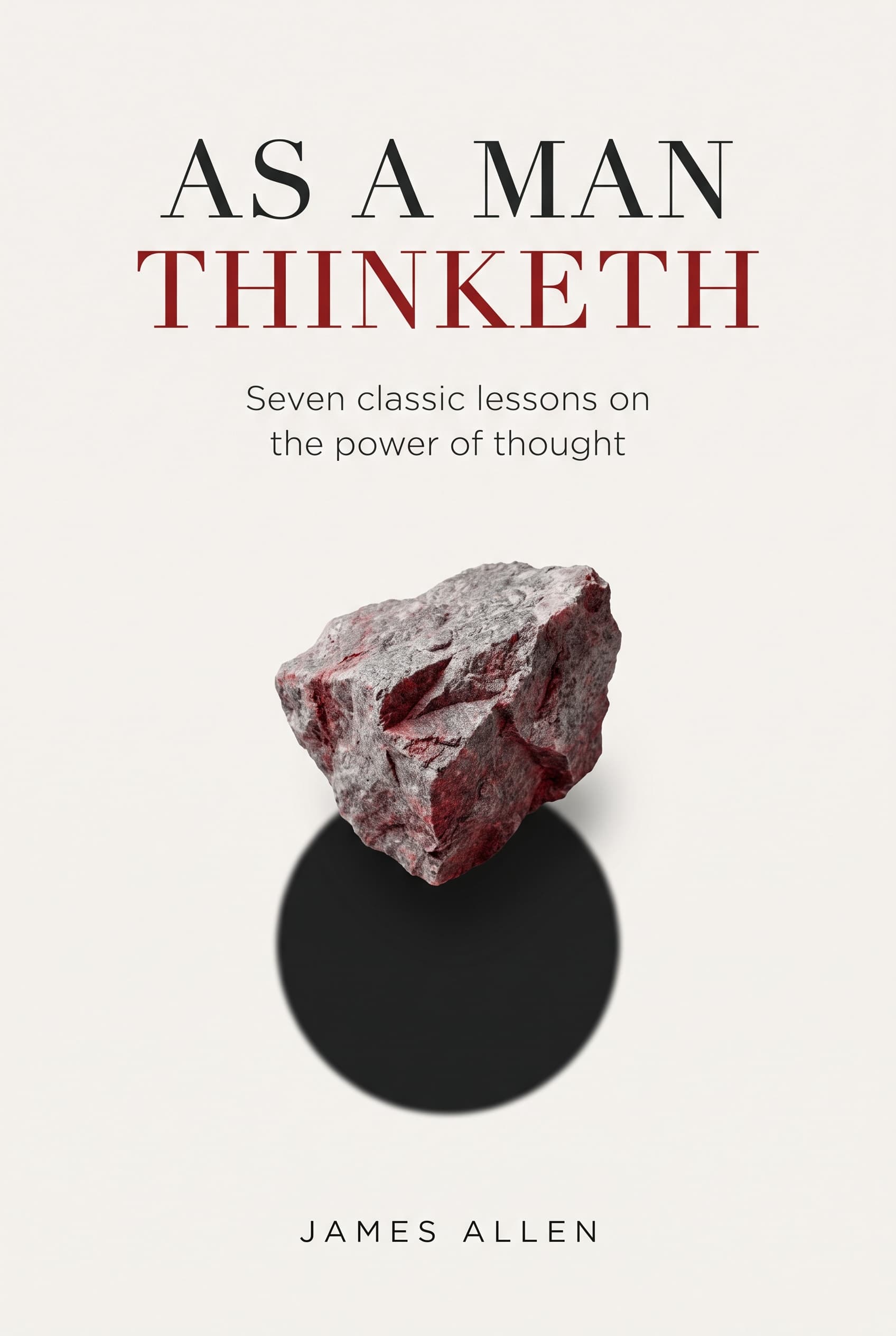 Cover artwork for the As a Man Thinketh card deck