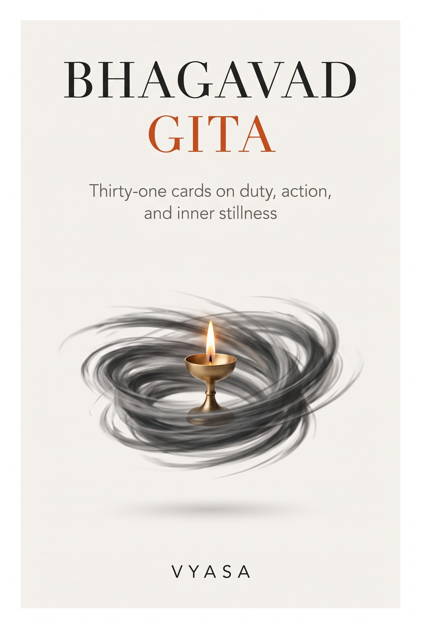 Cover artwork for the Bhagavad Gita card deck