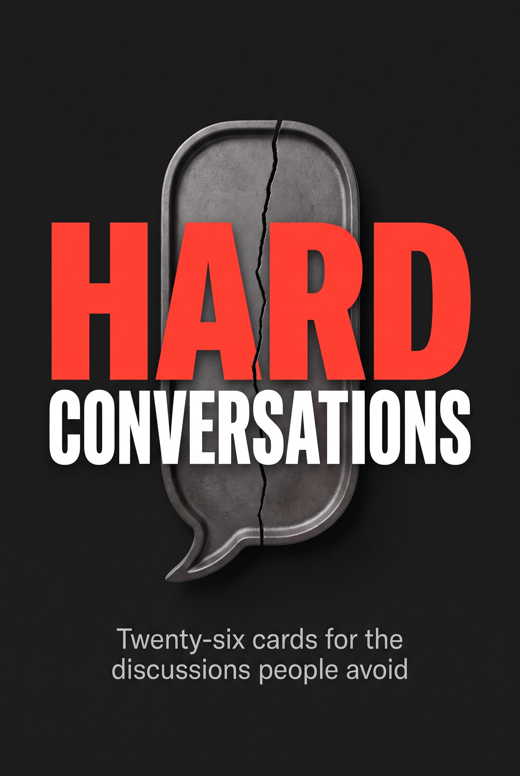 Cover artwork for the Hard Conversations card deck