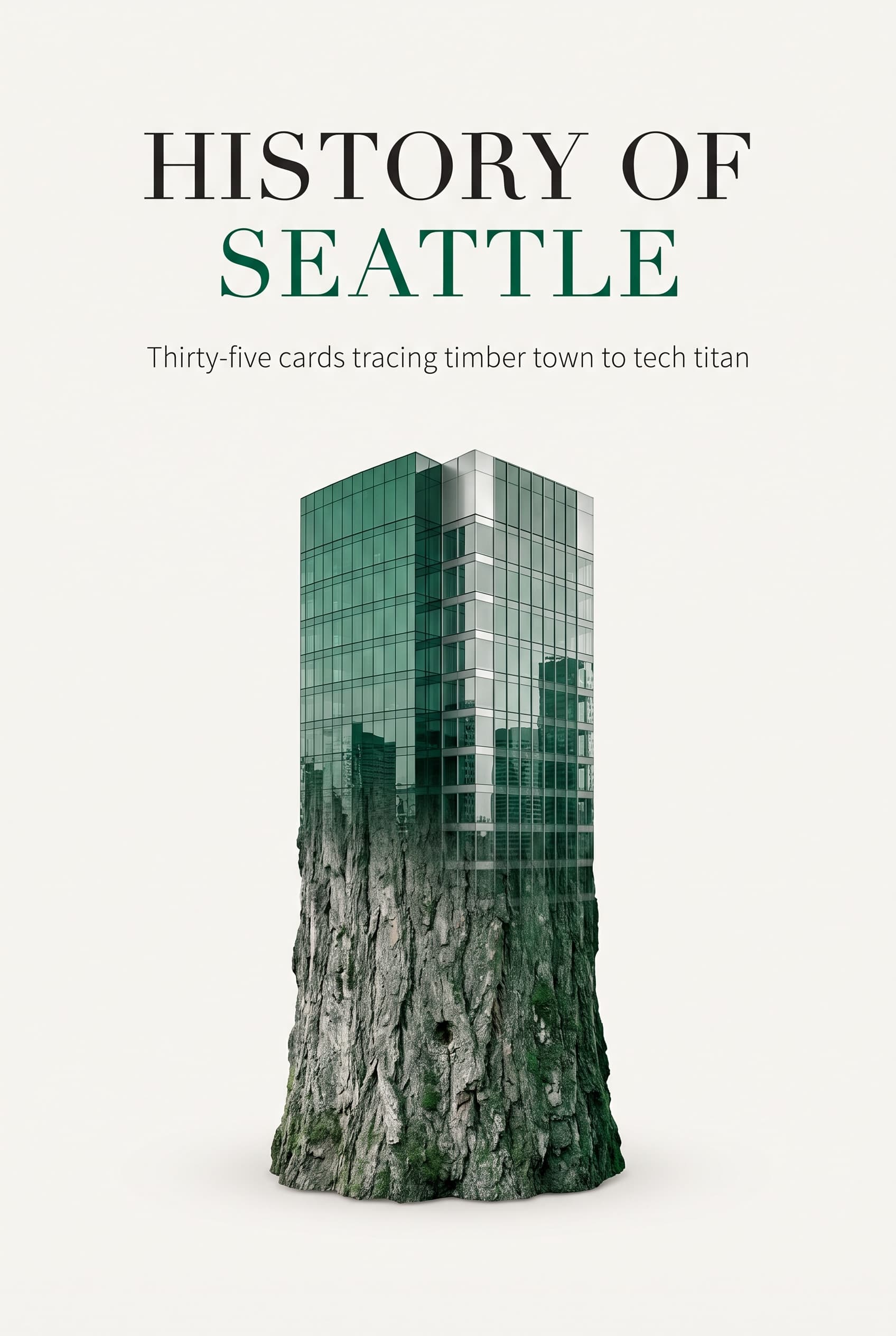 Cover artwork for the History of Seattle card deck