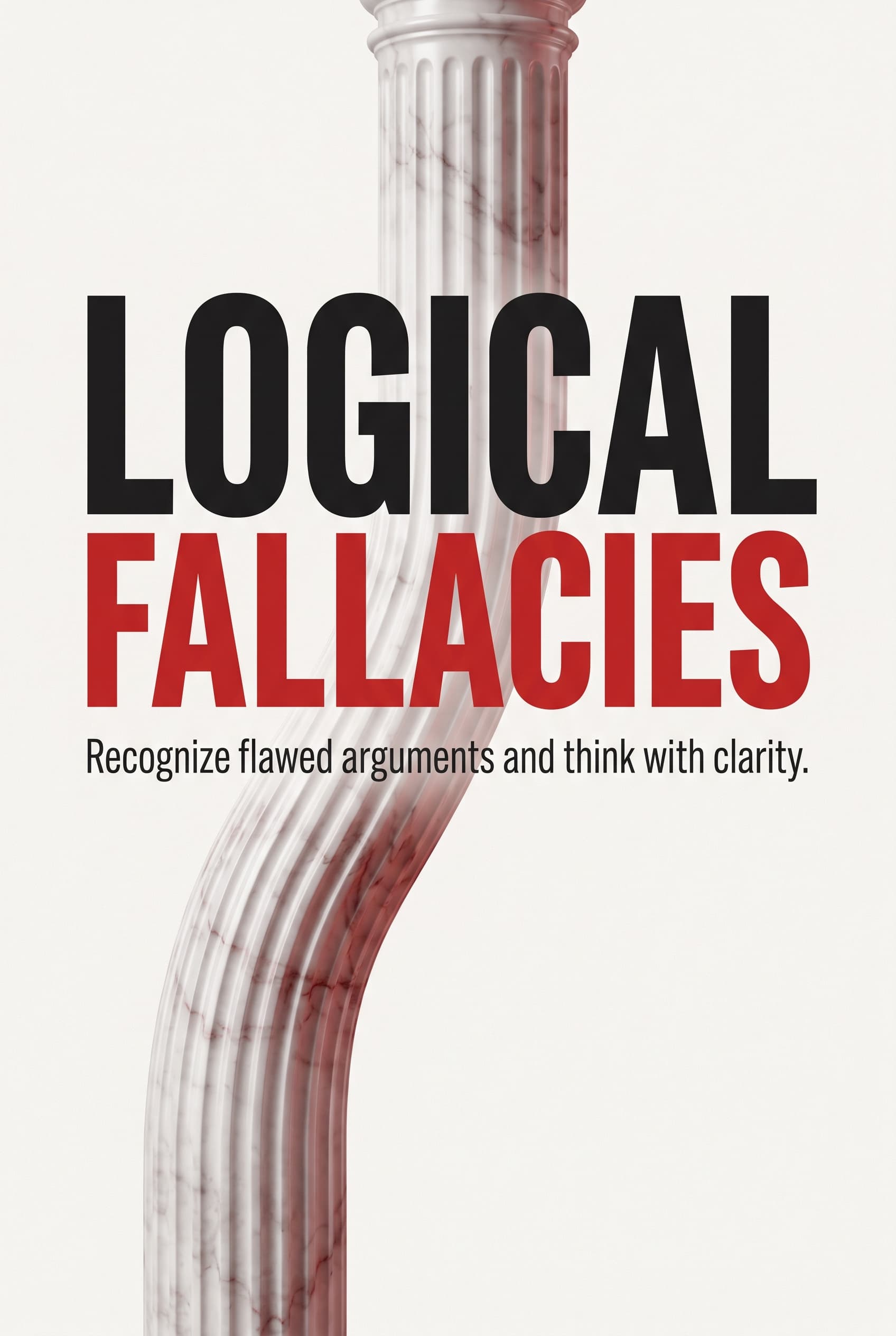 Cover artwork for the Logical Fallacies card deck